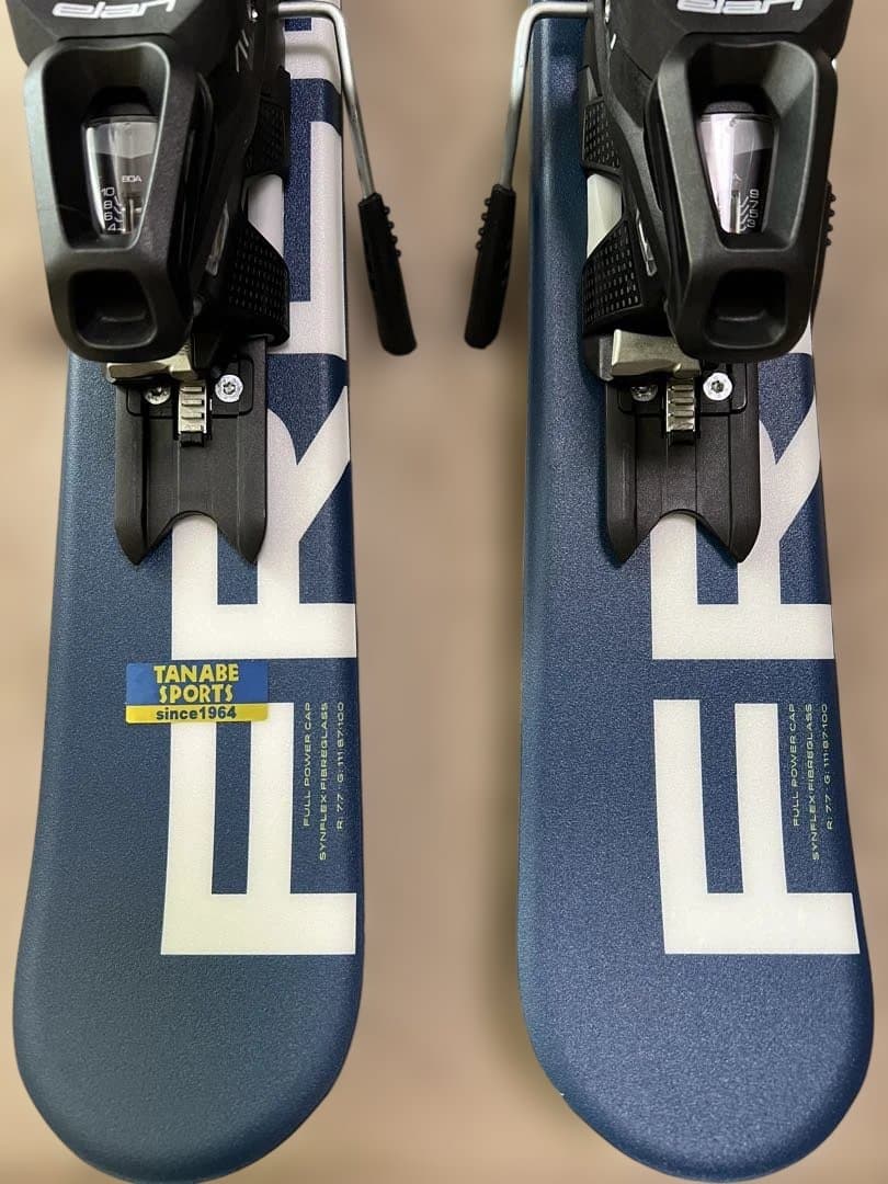ELANショートスキー板99㎝ビンデインク付き 2023-2024 ネイビ