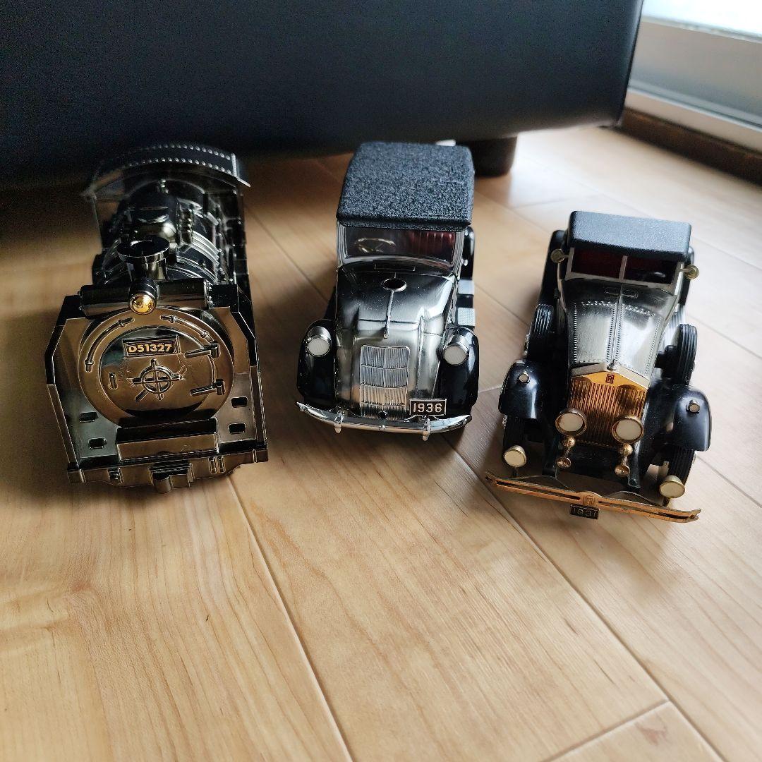 蒸気機関車とクラシックカーセット