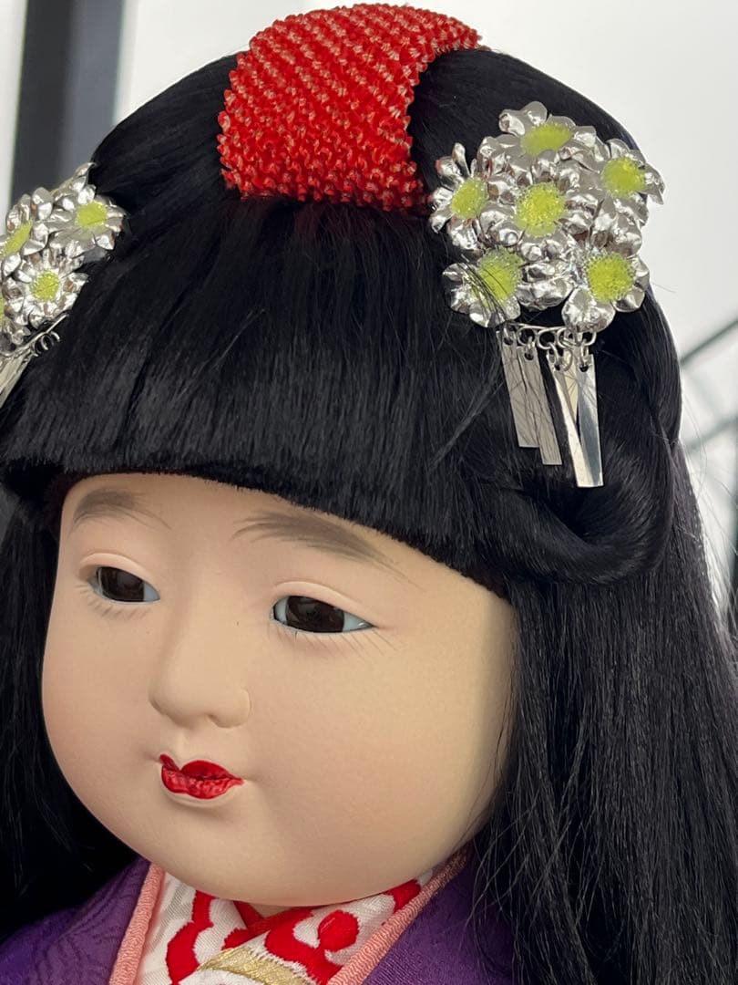 岩崎緋布氏の市松人形 約45cm