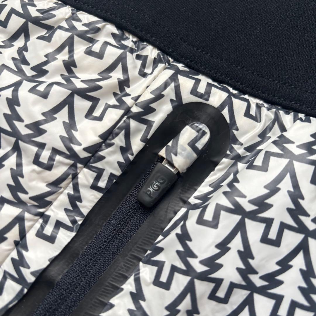 【22年】PGG ピージージー ナイロンタフタ×高通気フリーススカート ツリー柄