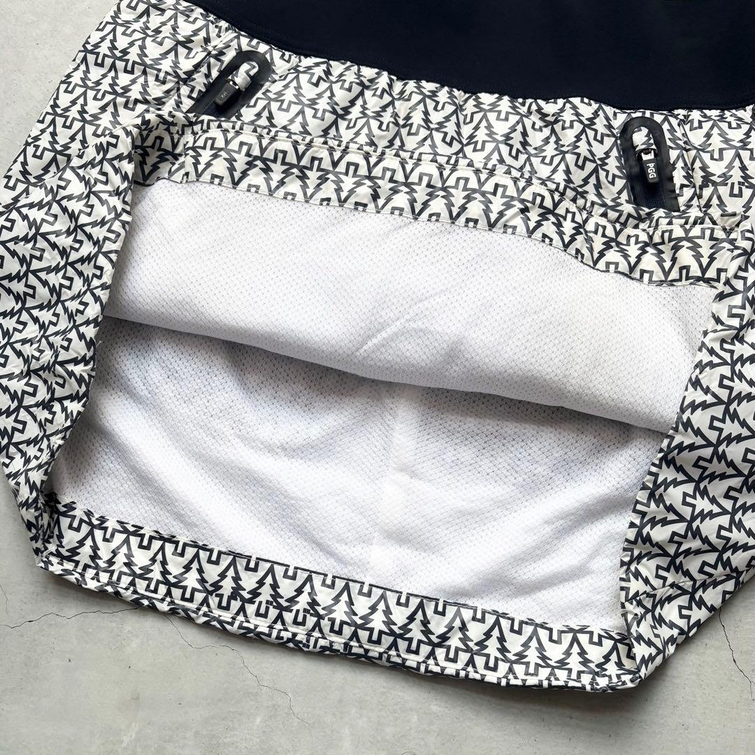 【22年】PGG ピージージー ナイロンタフタ×高通気フリーススカート ツリー柄