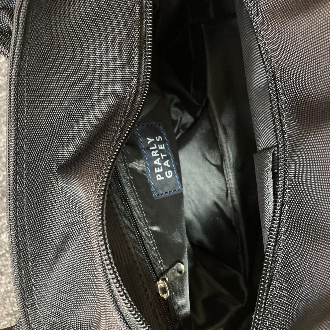 PEARLY GATES ブラック ゴルフバッグ ゴルフ収納バッグ 小物バッグ