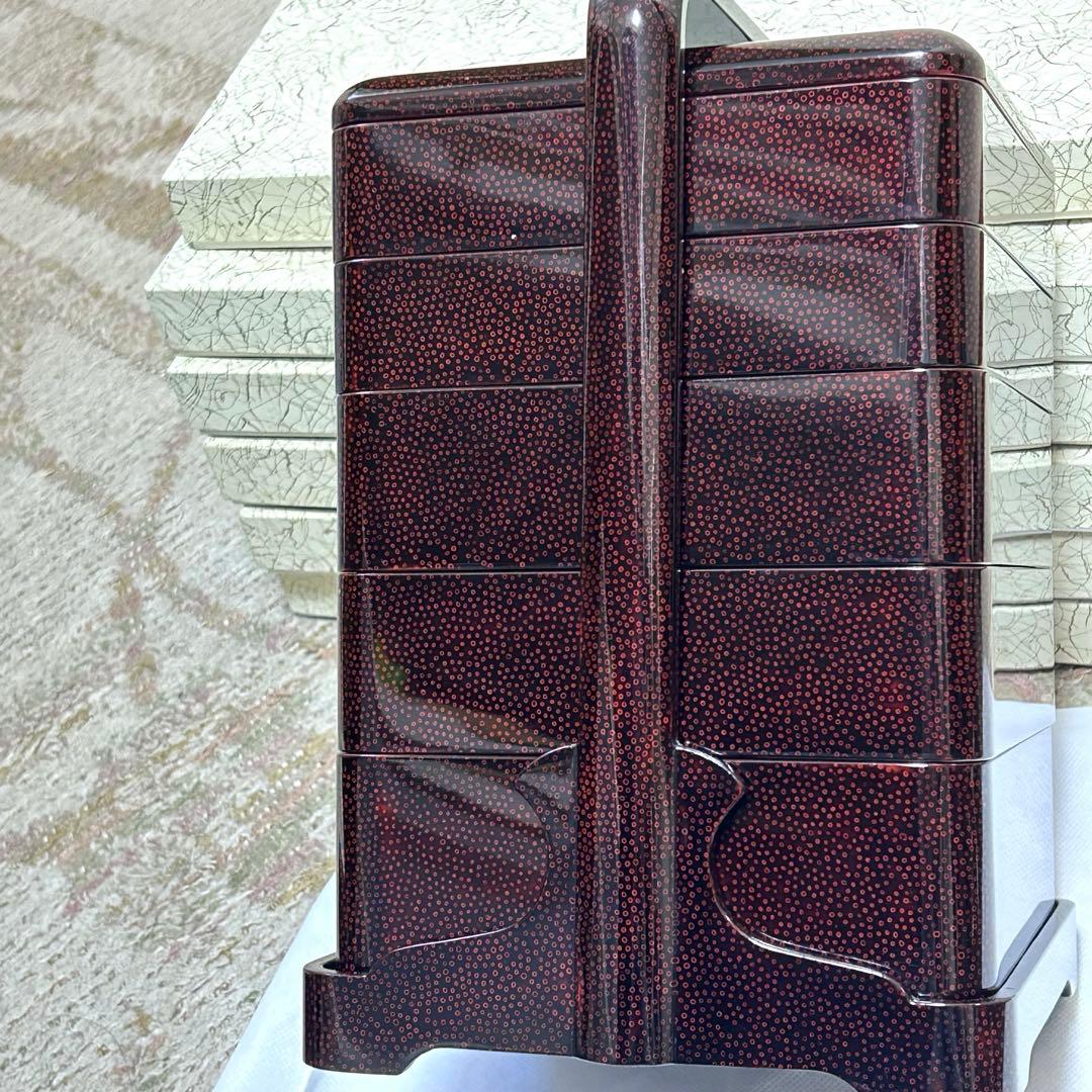 【津軽塗り　七々子塗り　漆器】重箱☀︎弁当☀︎菓子入れ☀︎お盆等10点セット