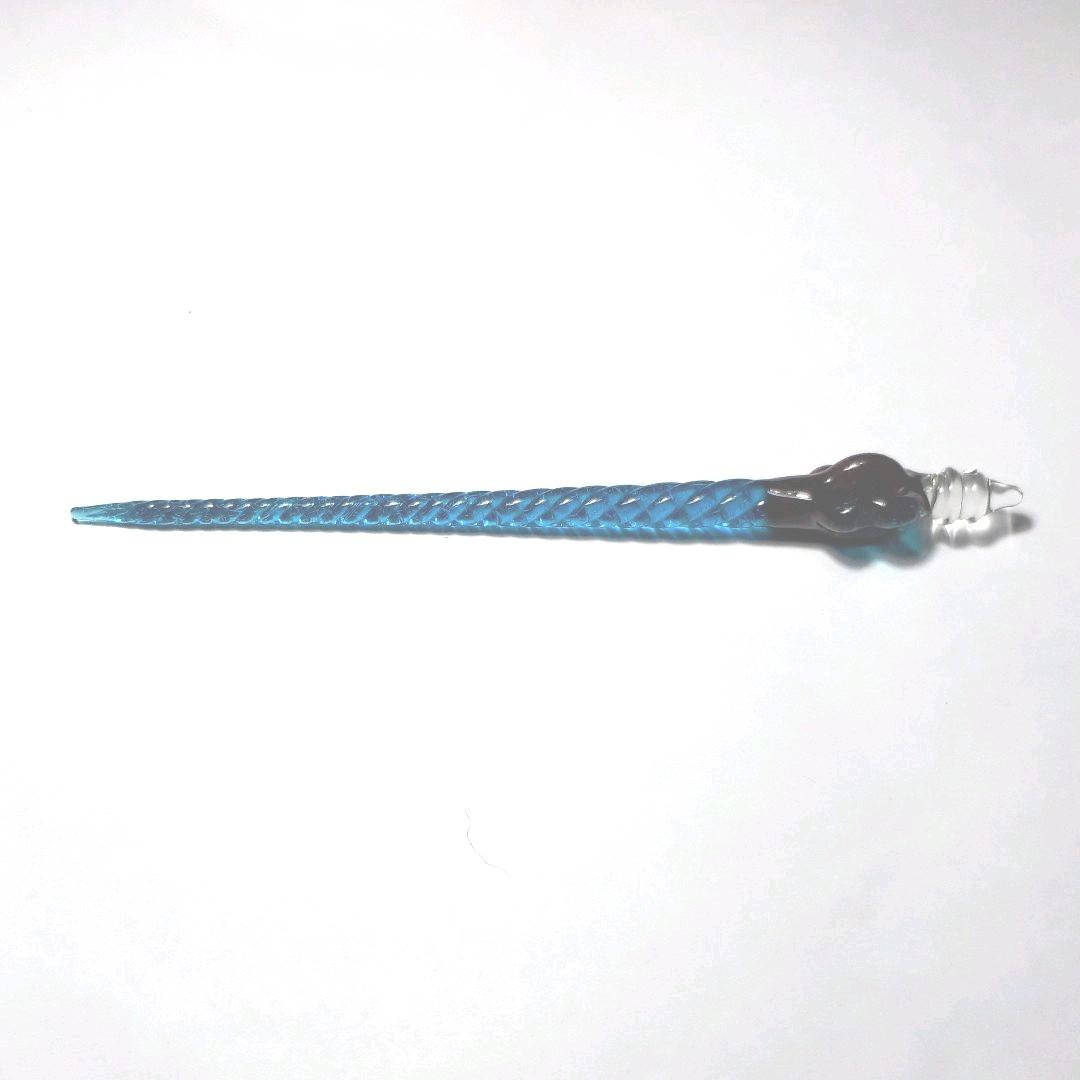 青色ねじり簪（江戸時代後期）