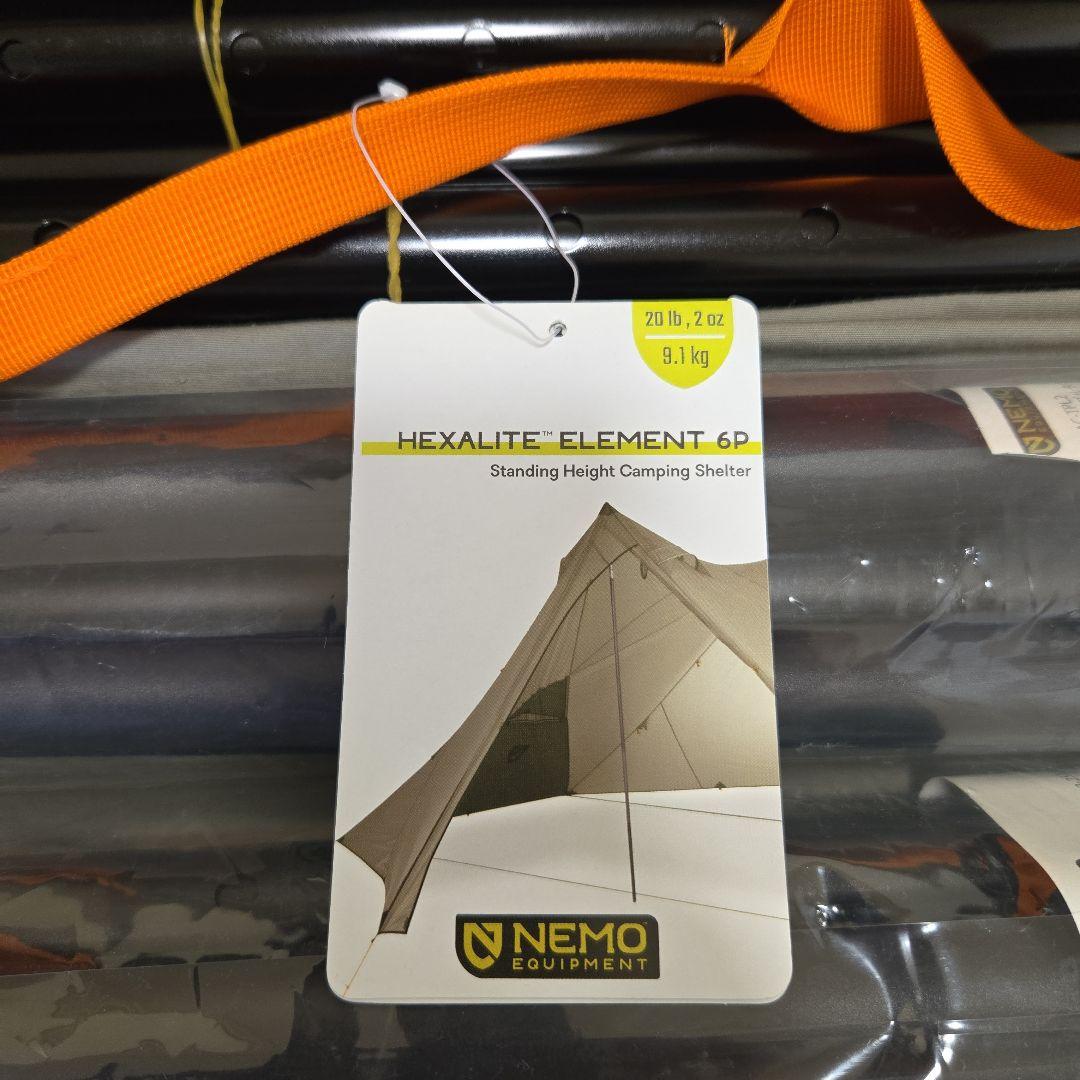 【新品未使用】NEMO ヘキサライトエレメント(廃盤)　追加ポールあり