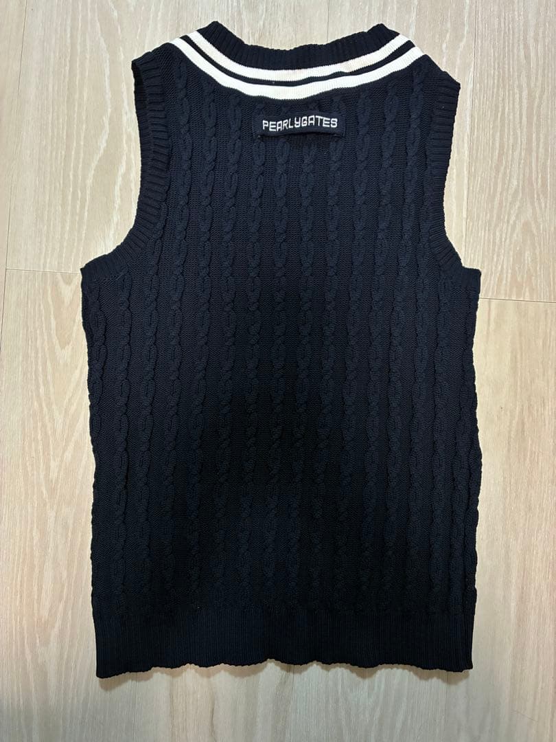 PEARLY GATES パーリーゲイツ ベスト ニット ネイビー サイズ2