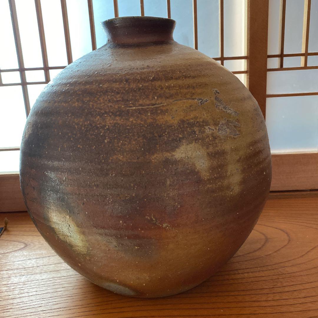 備前焼-大型丸花瓶