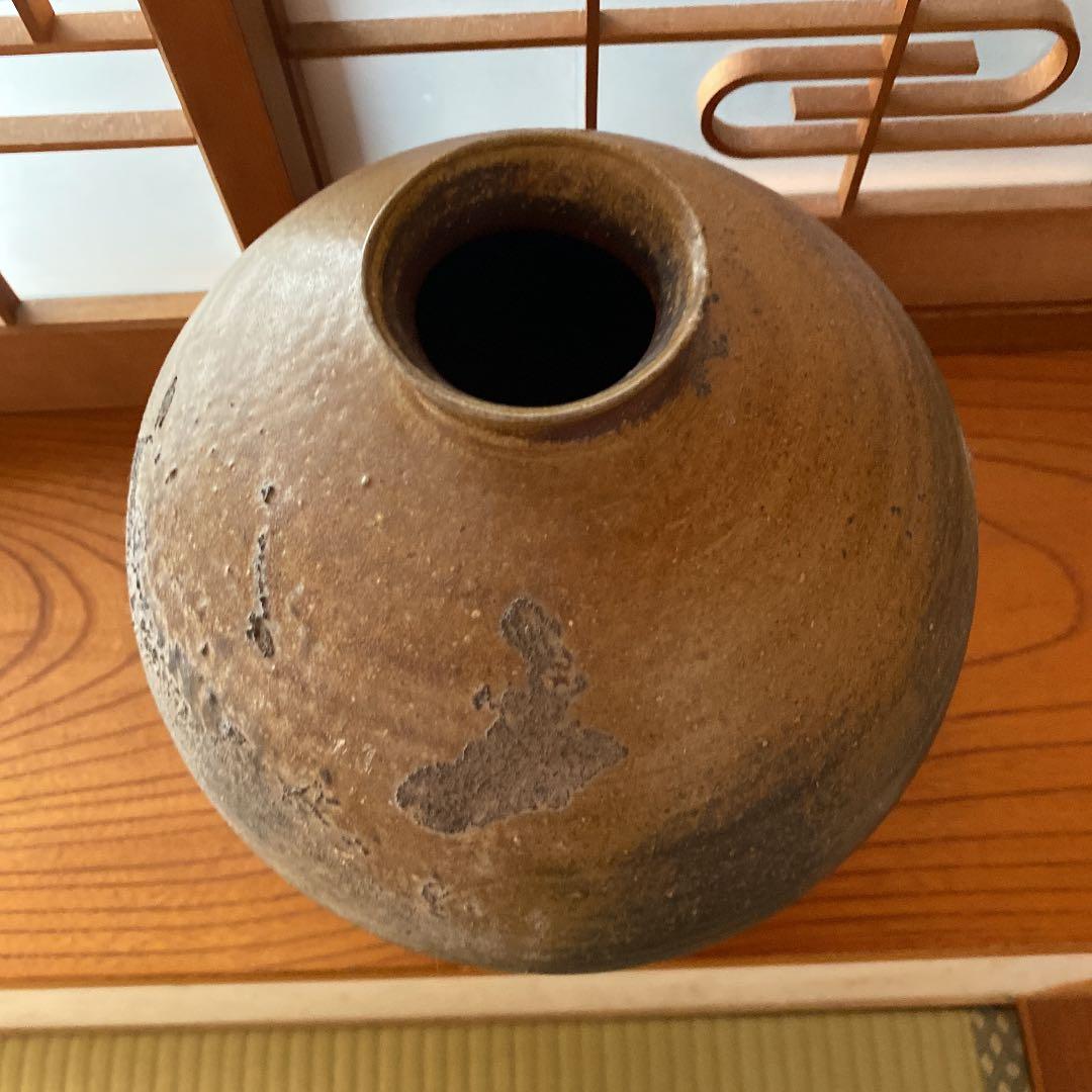 備前焼-大型丸花瓶