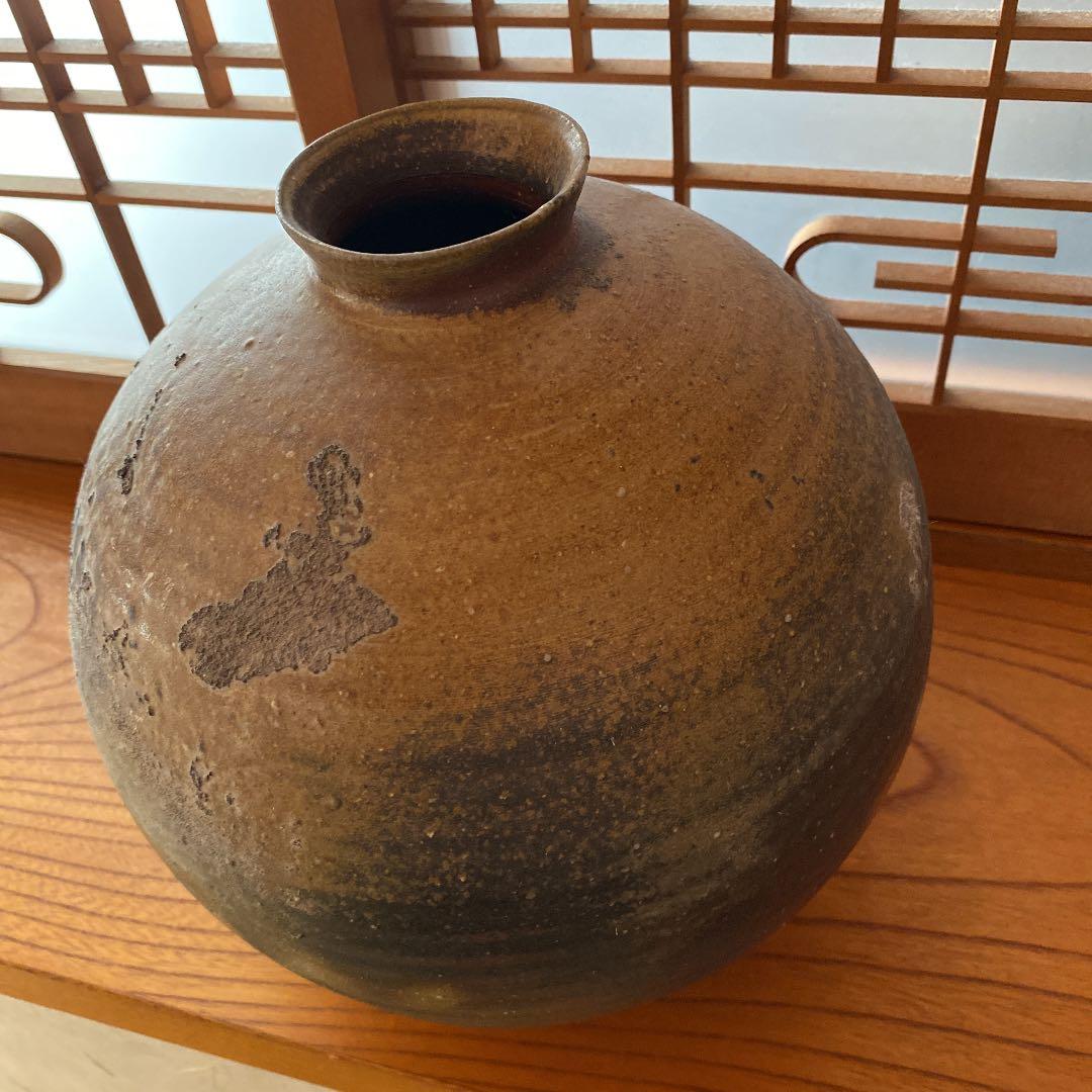 備前焼-大型丸花瓶