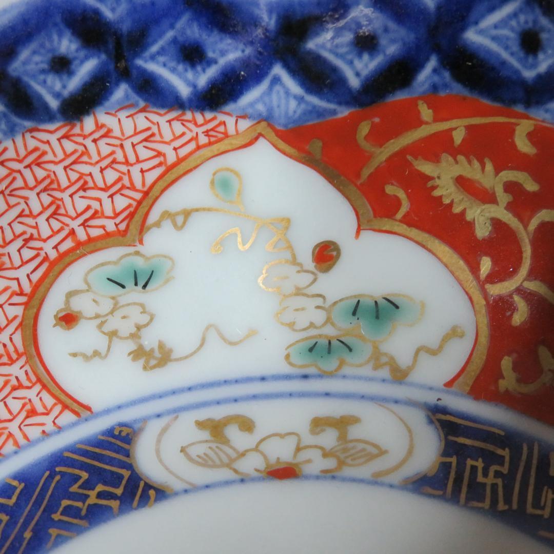 なます皿 変形 角型 色絵 赤絵 染付 古伊万里 江戸 明治 合箱