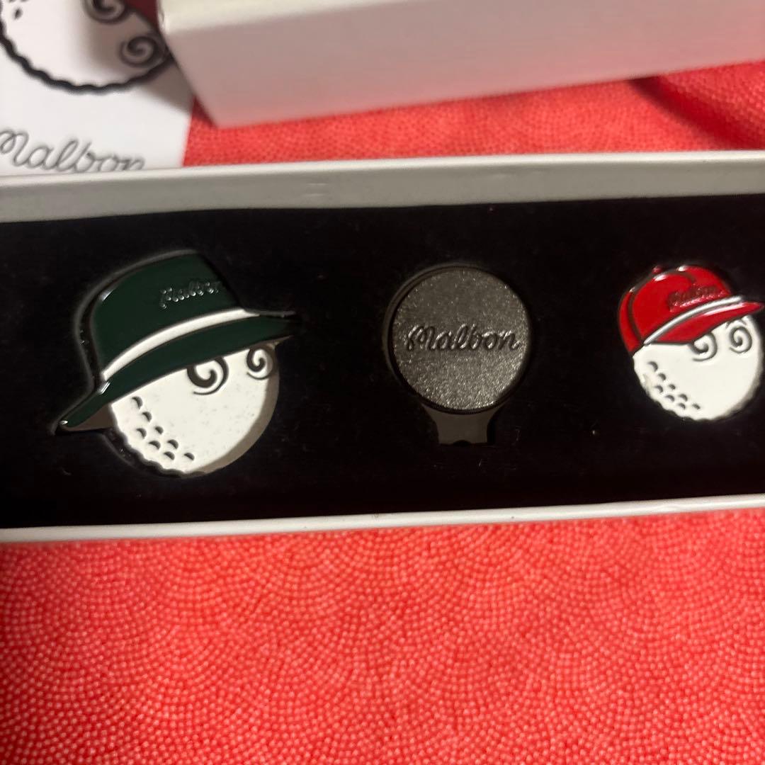 Malbon ゴルフマーカー3個セット
