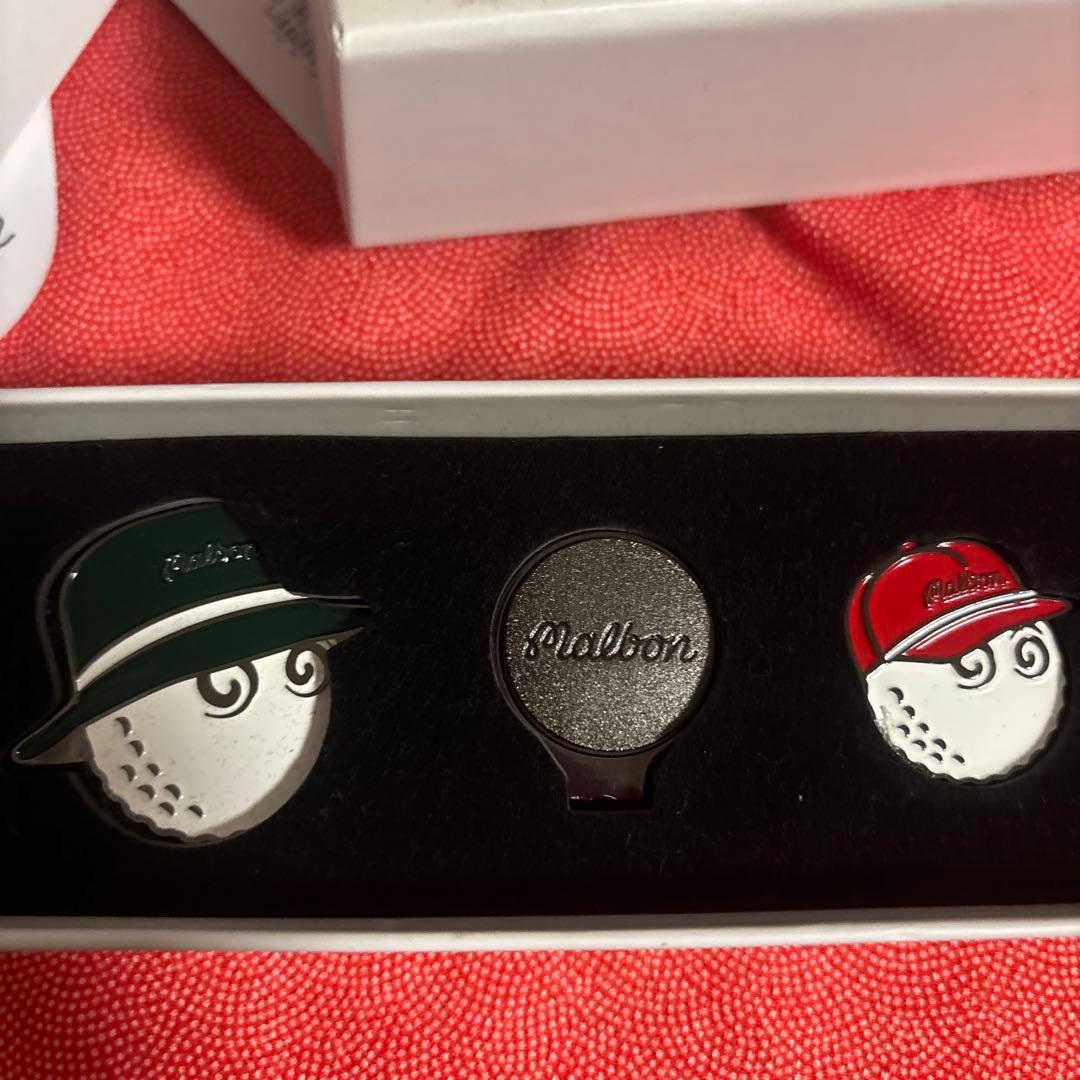 Malbon ゴルフマーカー3個セット