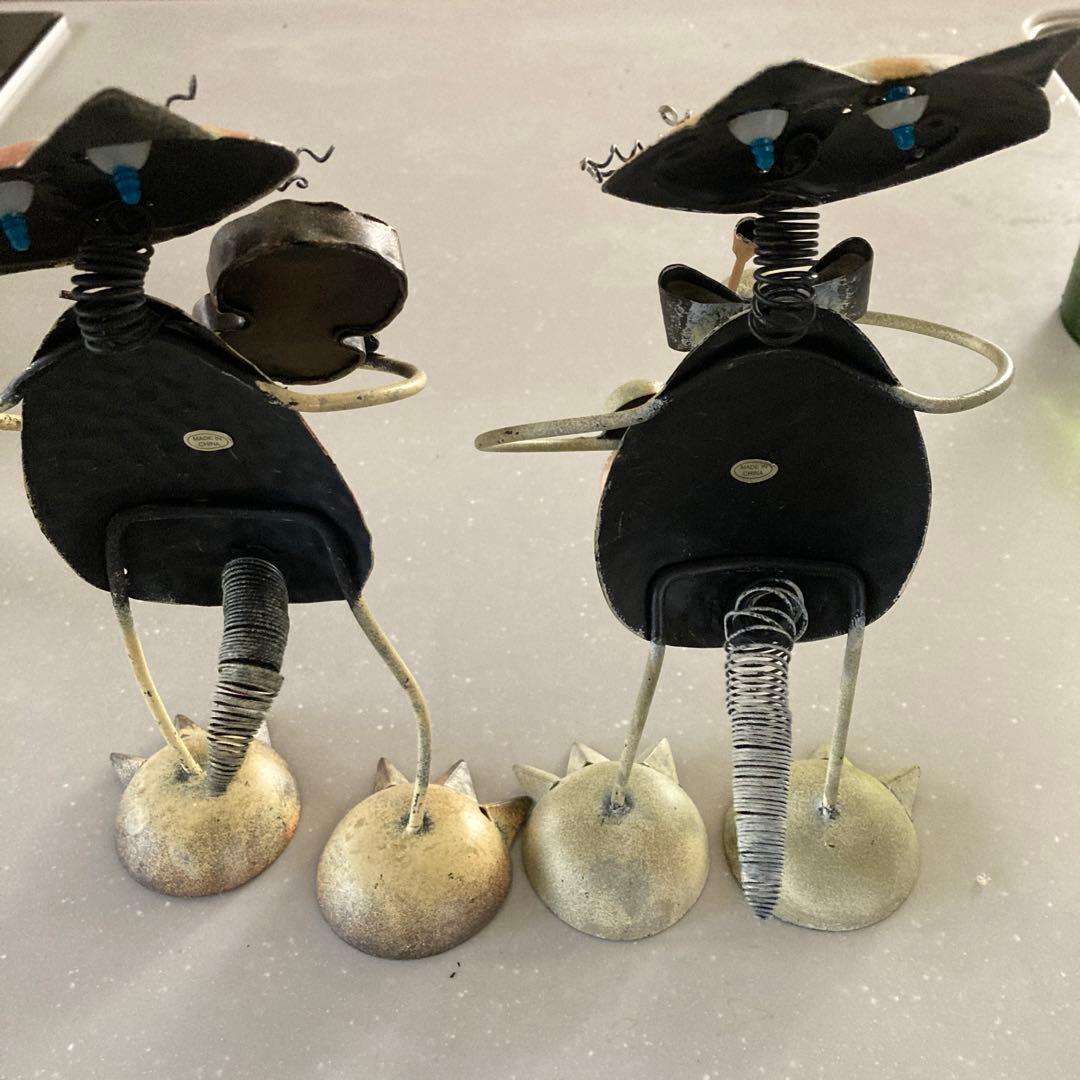 アンティークなブリキの猫の演奏隊❗️