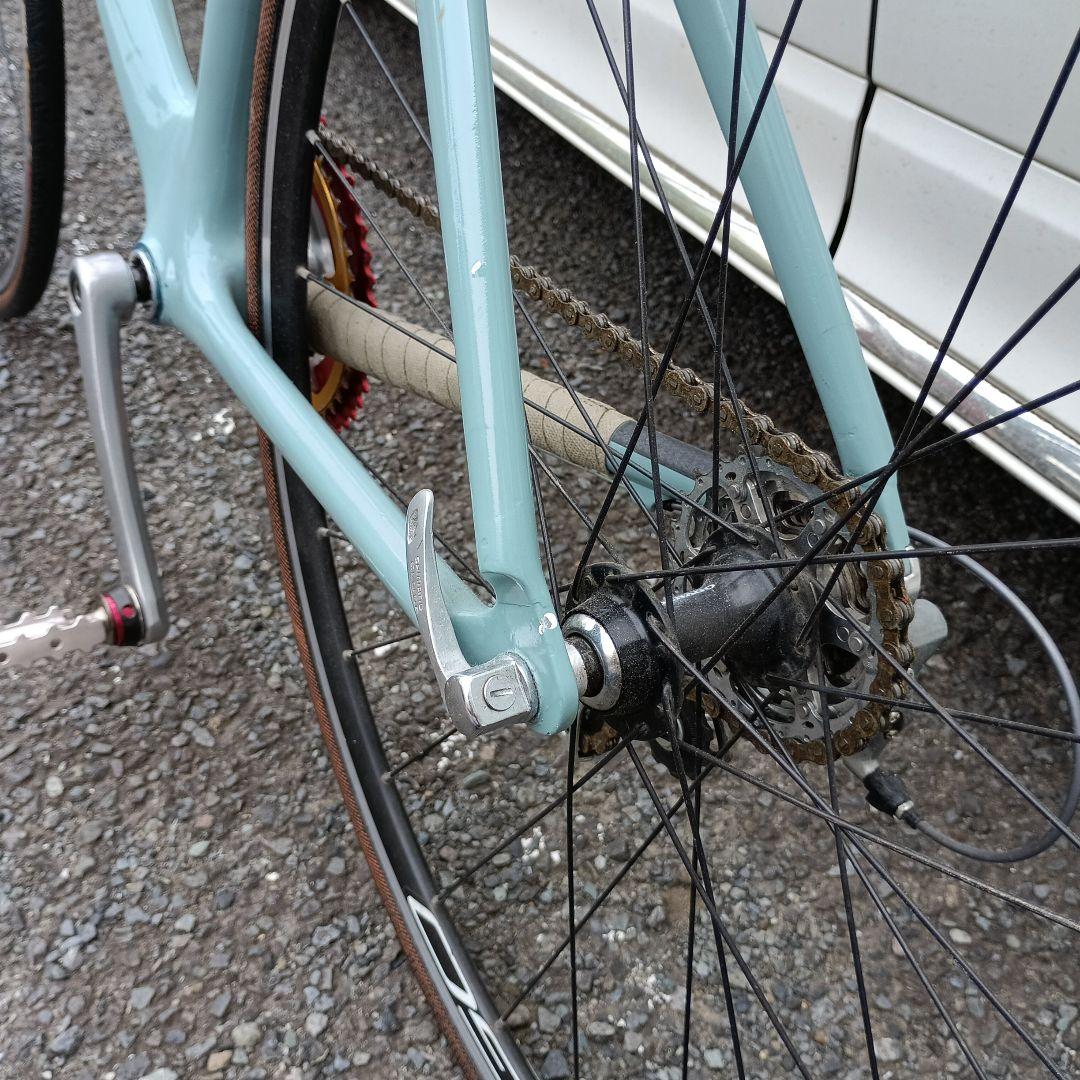 カスタム ロードバイク 水色