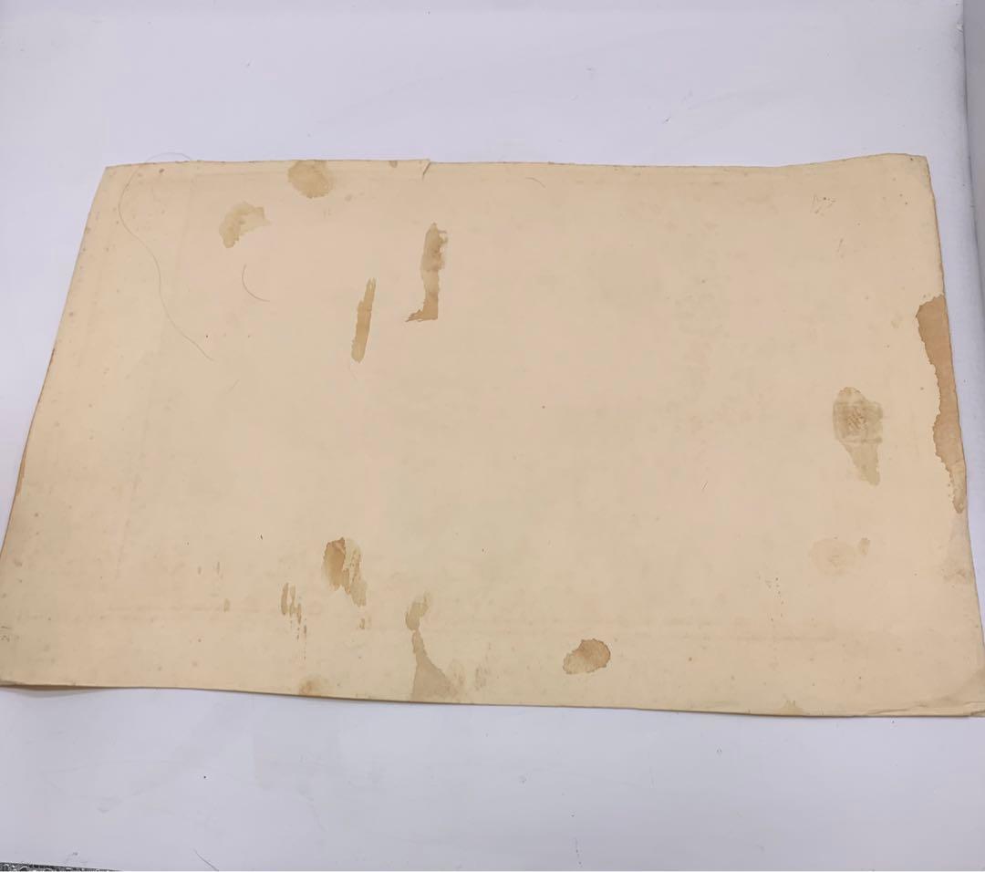 絵画　模写　肉筆画　富岡鉄斎『寿老人』水墨画　サイン落款あり　まくり　めくり