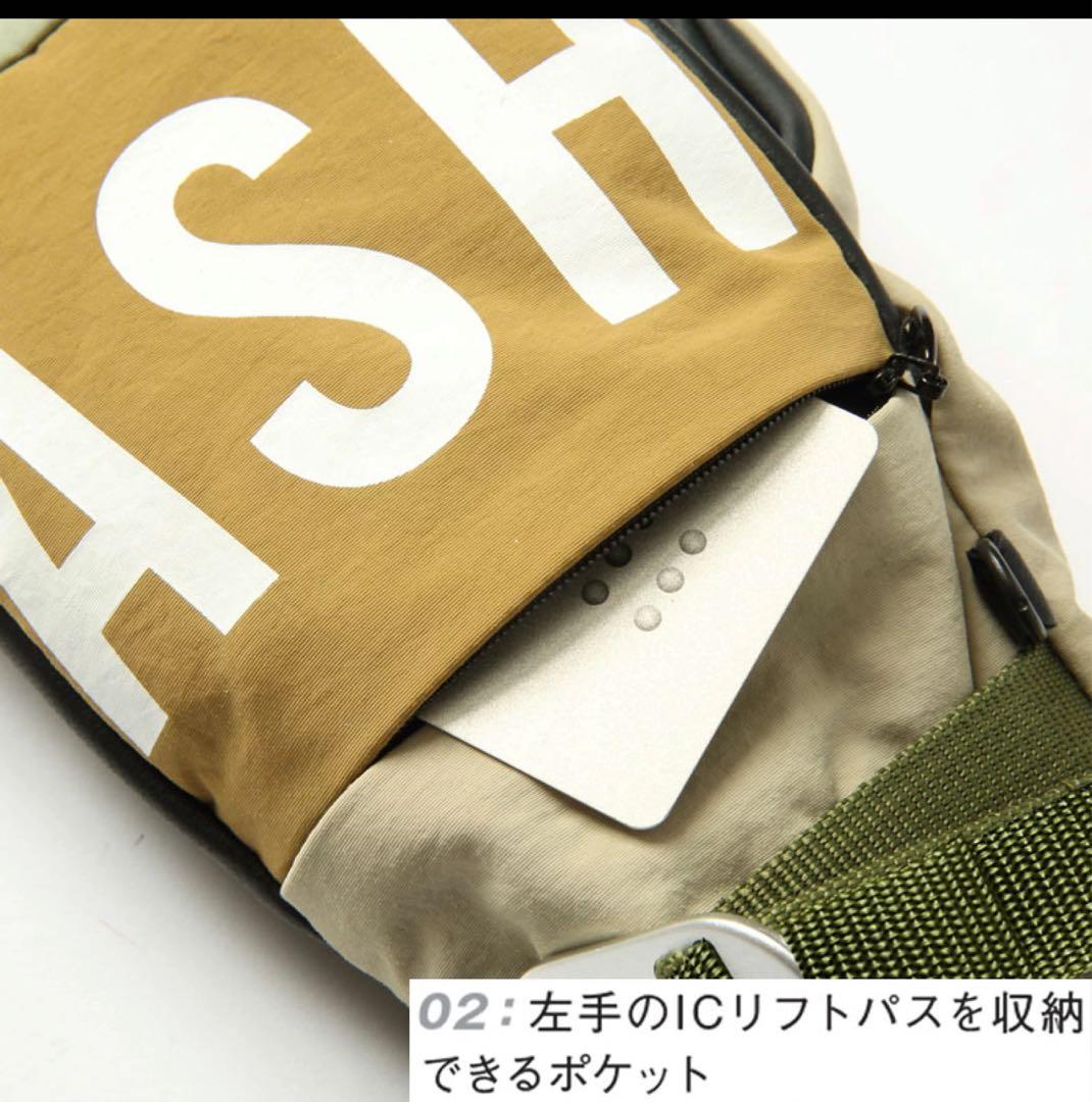 【新品】ASHRAM グローブ Olive/green Mサイズ