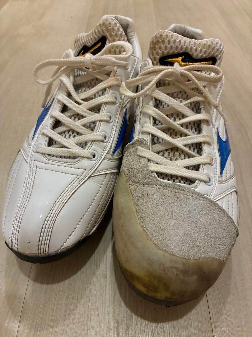 Mizuno Proスパイクシューズ ホワイト/ブルー