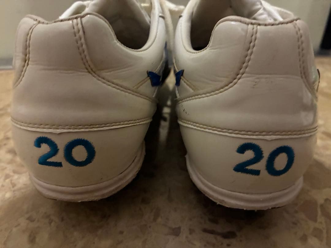 Mizuno Proスパイクシューズ ホワイト/ブルー