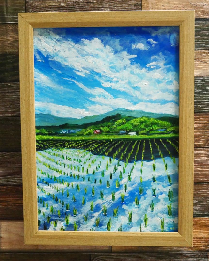 油絵 絵画 【田鏡】