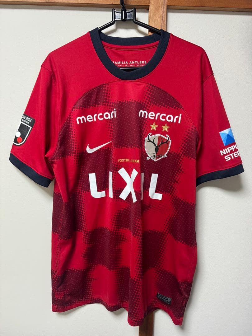 鹿島アントラーズ　2024 ホームユニフォーム15藤井智也　湘南ベルマーレ　XL