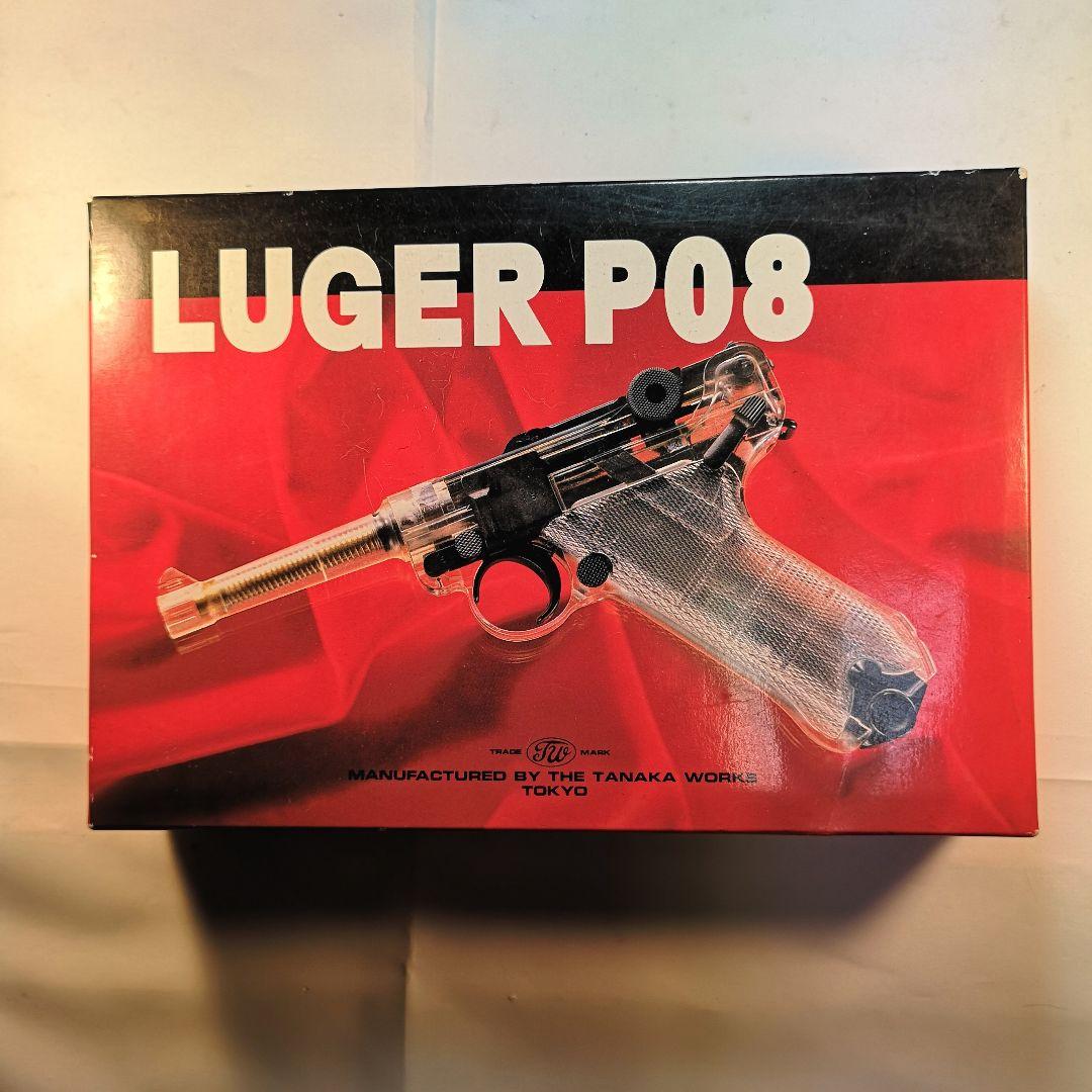 タナカ限定ルガ—Ｐ08 シ—スルーモデル4インチ ブロ—バックガスガンプラ製