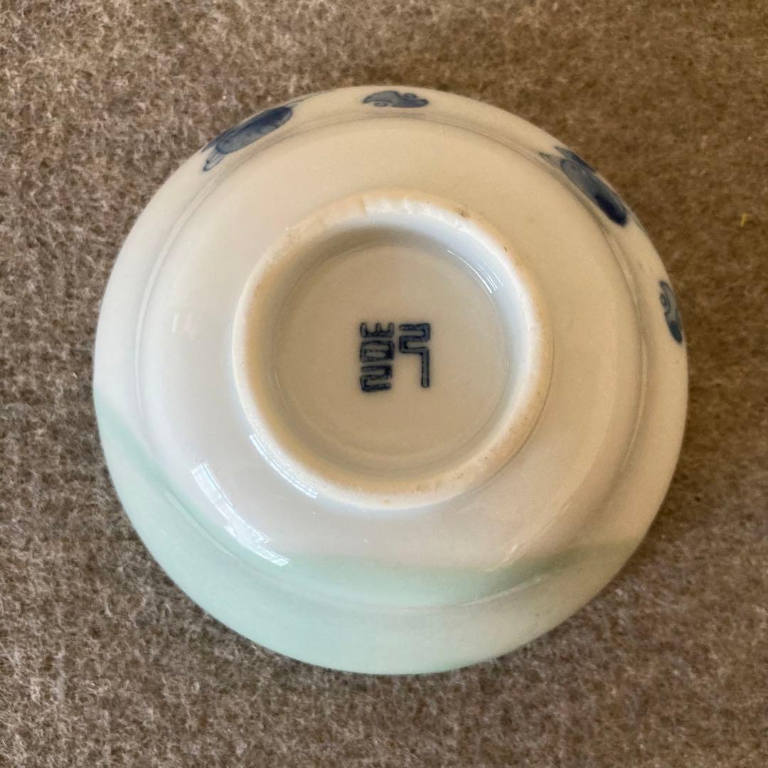 小鉢　骨董　古美術　古陶磁　染付　青花　手描き　レトロ　まとめ売り　アンティーク