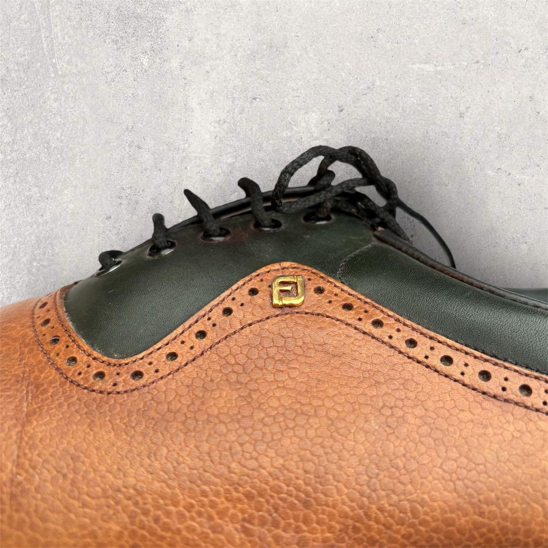 【最高峰】フットジョイ クラシックス ゴルフシューズ 7 1/2 EE メタル