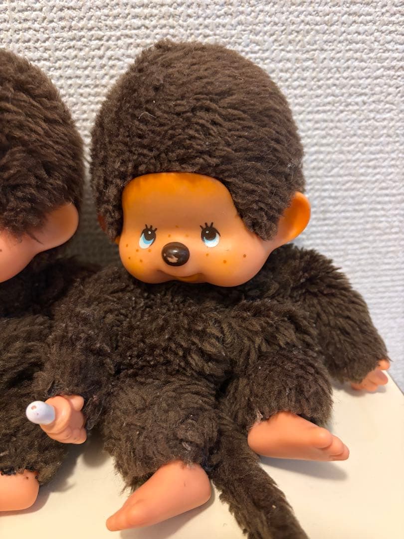 希少　ふたごのモンチッチ セキグチ レトロ ブルーアイ