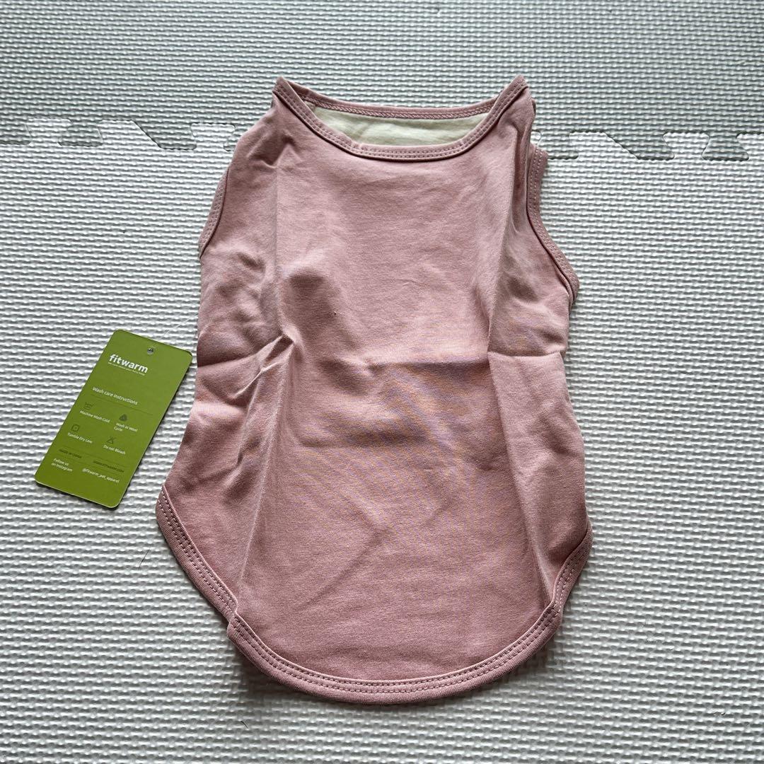 Fitwarm 100％綿 犬服 シャツ 部屋着 お出かけ 伸縮性 ドッグ M