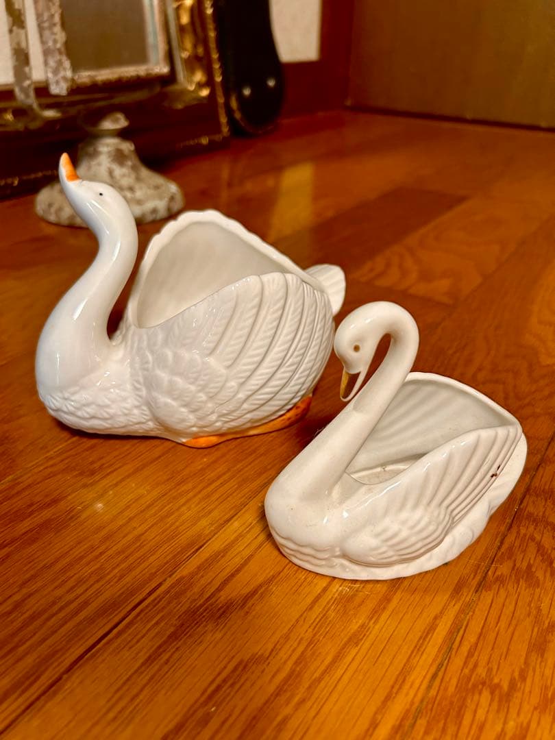 猫　白鳥　ペガサス　羊　置物　器　ヴィンテージ　アンティーク