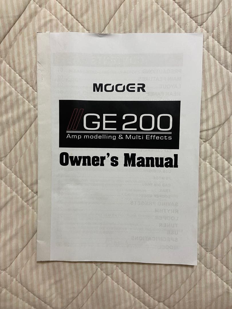 Mooer GE200 ギターエフェクター