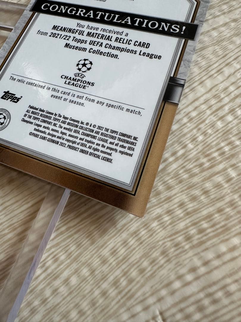 Match-Usedメモラ メッシ ジャージーカード