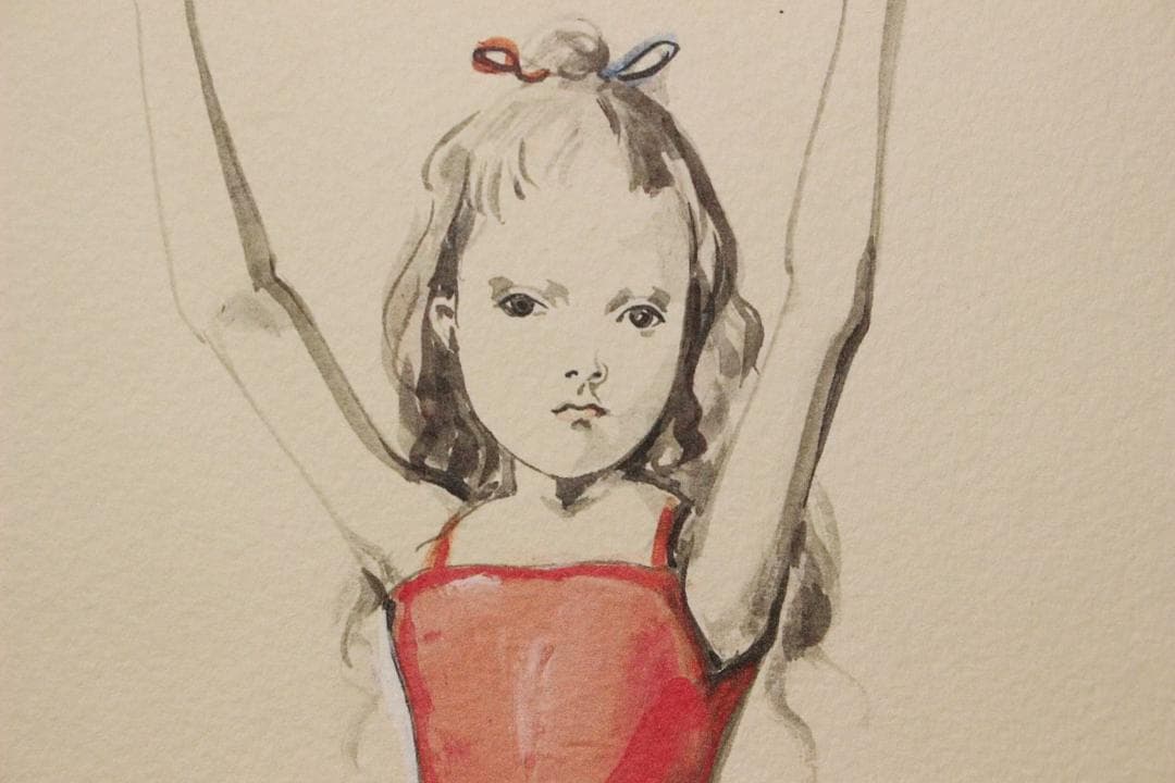 藤田嗣治 エスタンプリトグラフ 瓶を掲げる少女 250部限定