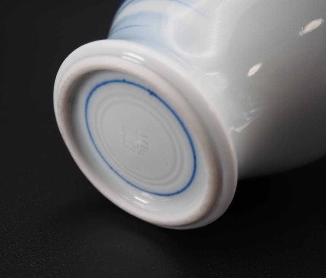 真葛香山 宮川香山 青華老松図 花瓶