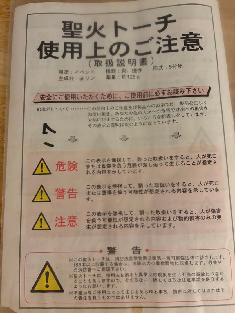 1964 東京オリンピック　聖火　トーチとトーチホルダー　新品　未使用