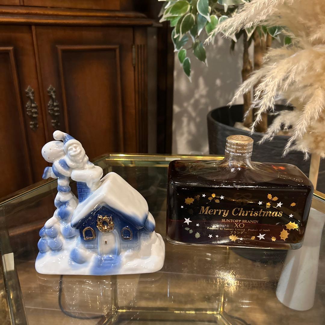限定ボトル　Suntory XO クリスマスハウス