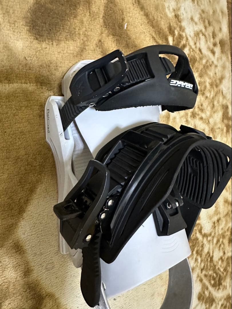 DRAKE スノーボード ビンディング ホワイト/ブラック