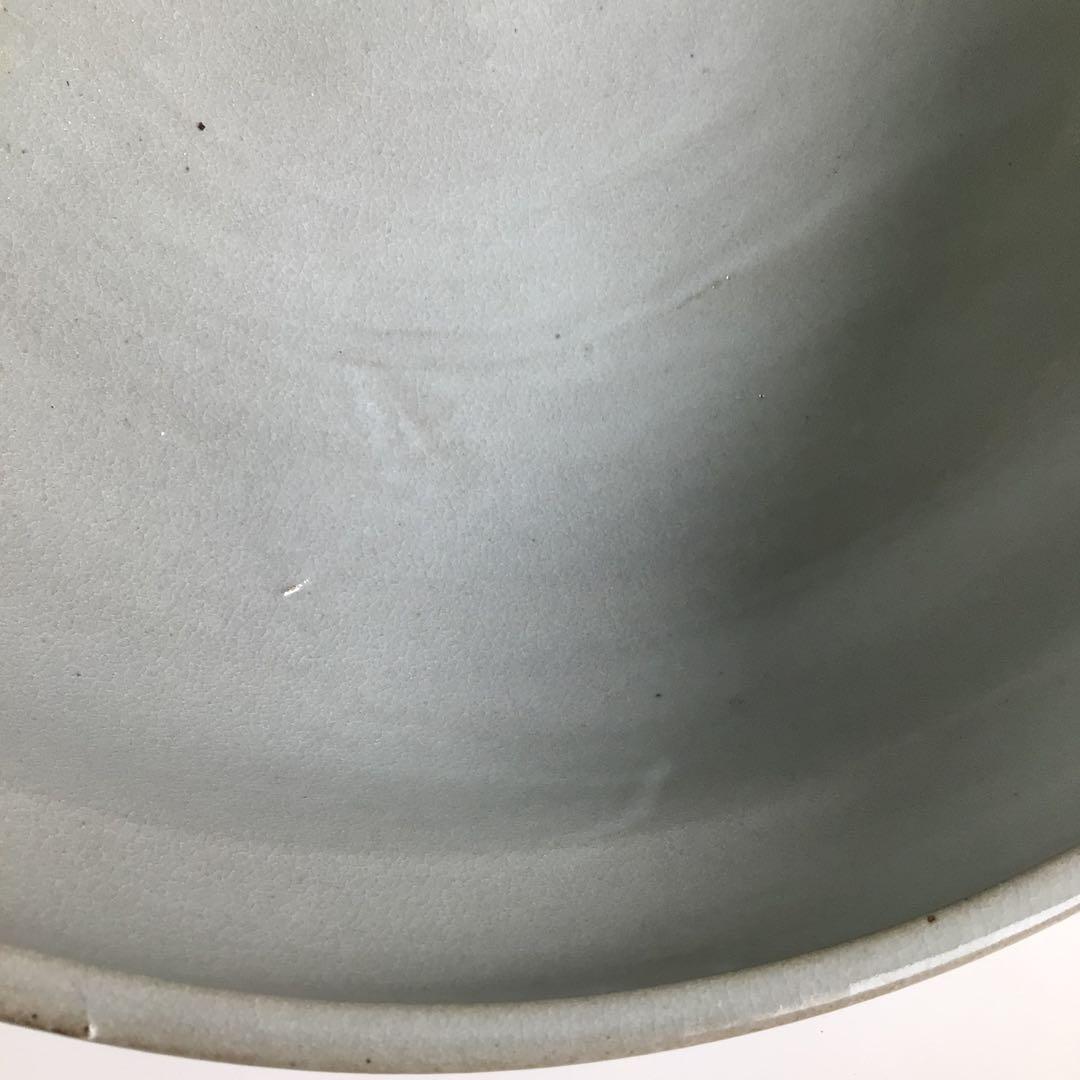 Ｒ２３３　水指　『春永造』『大徳寺　松長剛山　箱書』『彫三島』『平水指』　共箱