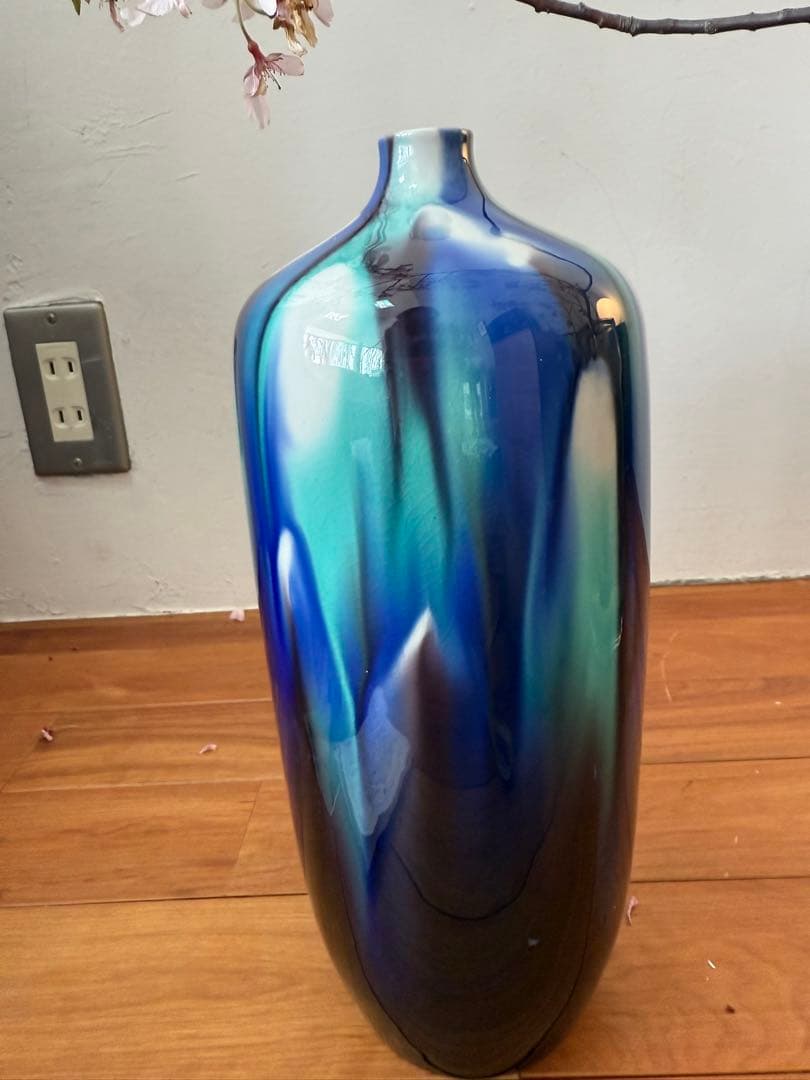 九谷焼 人間国宝 徳田八十吉 燿彩壺30センチ