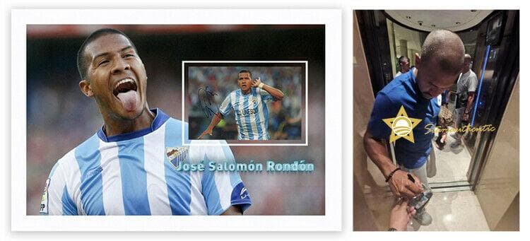 直筆サイン入り写真 ホセ・サロモン・ロンドン 大連一方足球倶楽部 SA鑑定済