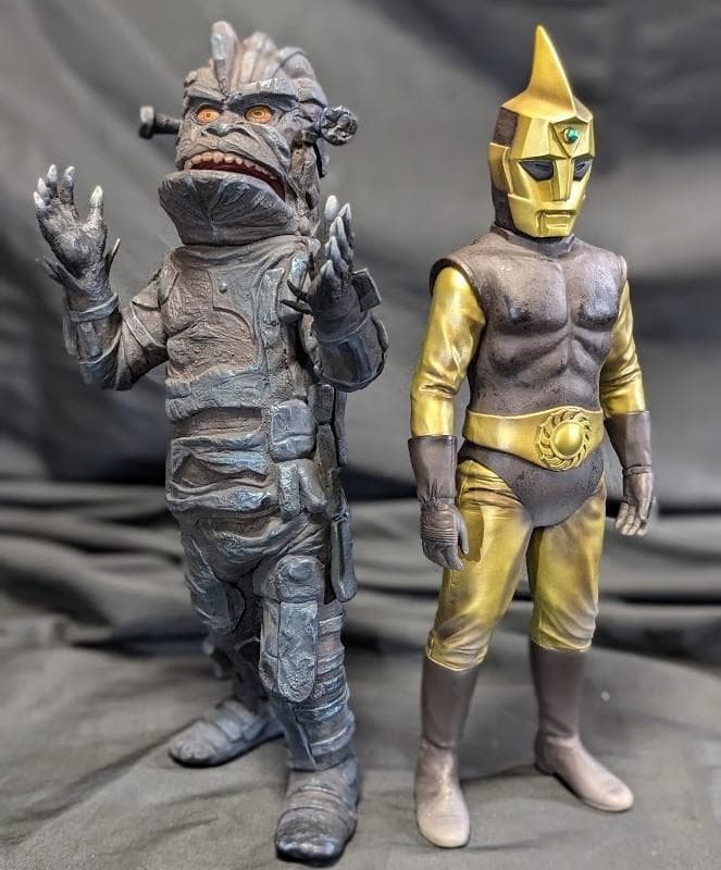 スペクトルマン＆ダストマン（ＣＣＰ）ソフビフィギュア２体セット