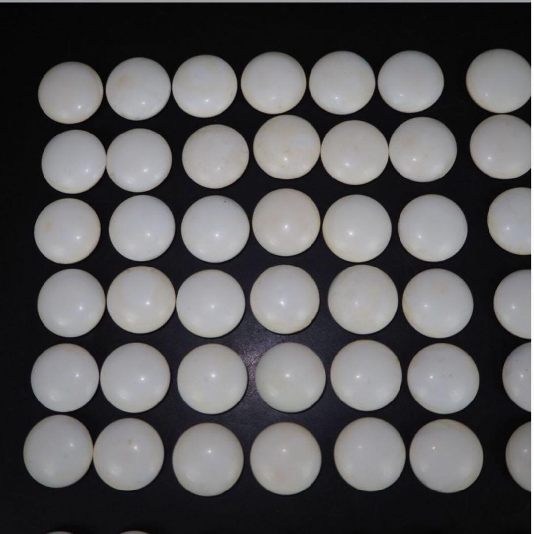 送料無料　日向特産　日向スワブデ蛤碁石31号・碁笥セット　旧家蔵出