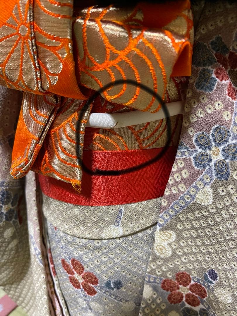 ほぼ新品⭐︎未使用　市松人形 女の子　お雛様　節句　多色花柄着物 日本伝統工芸品