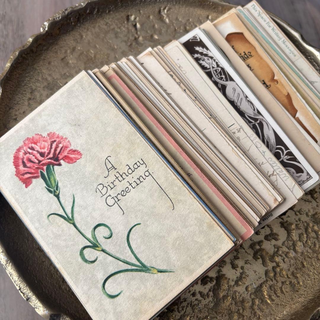 【紙モノ 海外ビンテージ グリーティングカード まとめ売り】
