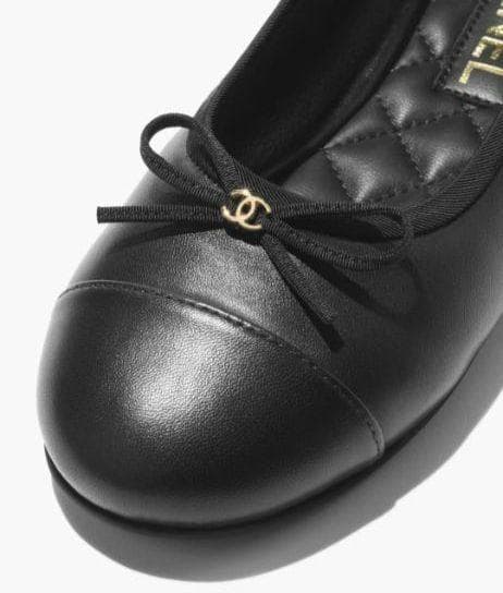 2024/25年クルーズコレクションバレリーナラムスキン & メタル ブラック