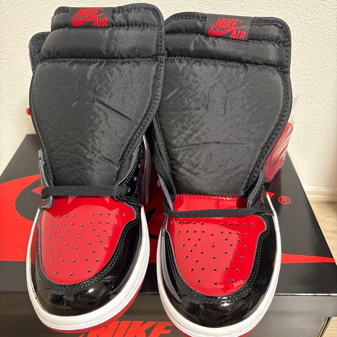 Nike Air Jordan 1 High OG Patent Bred 新品