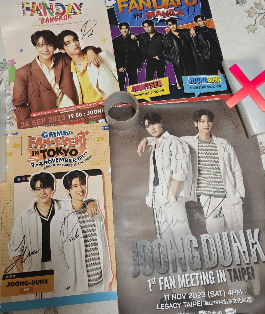 GMMTV JoongDunk sign じゅんだん サイン ポスター