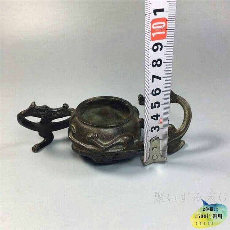 古玩古工芸品双龍筆記具7F