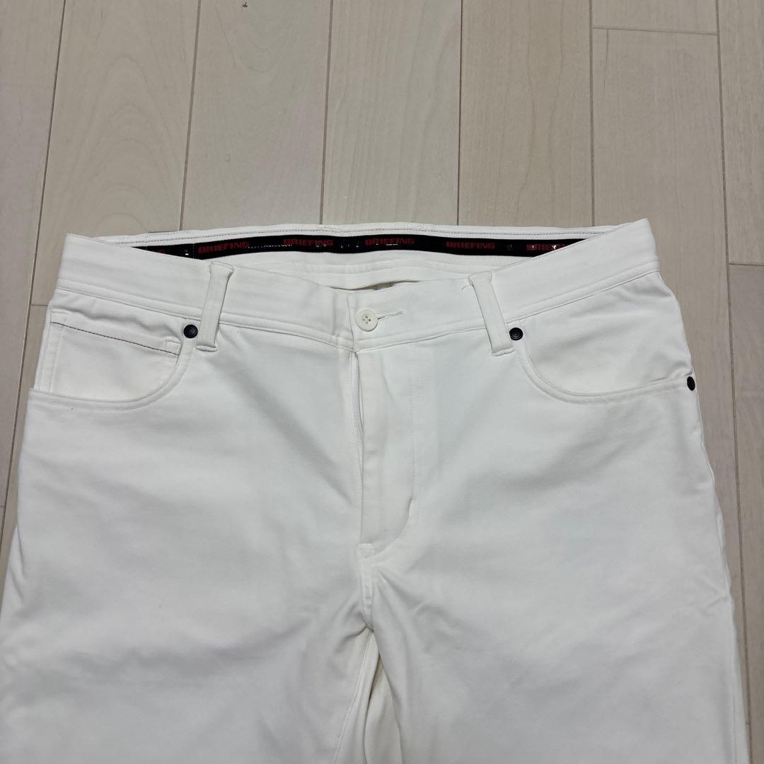 ブリーフィング ホワイト スリムフィット パンツ