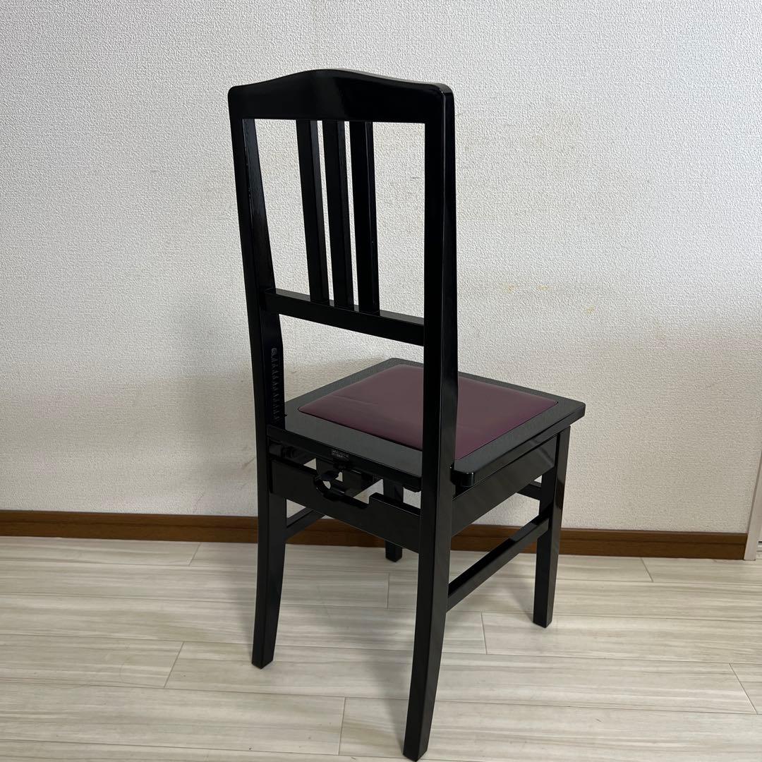 【中古極美品】吉澤（Peacock）背付ピアノ椅子(全国送料込み)トムソン椅子